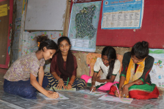 Adolescent-girls-attending-drawing-class-in-MCAC