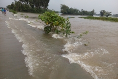 road under water at Kornai village