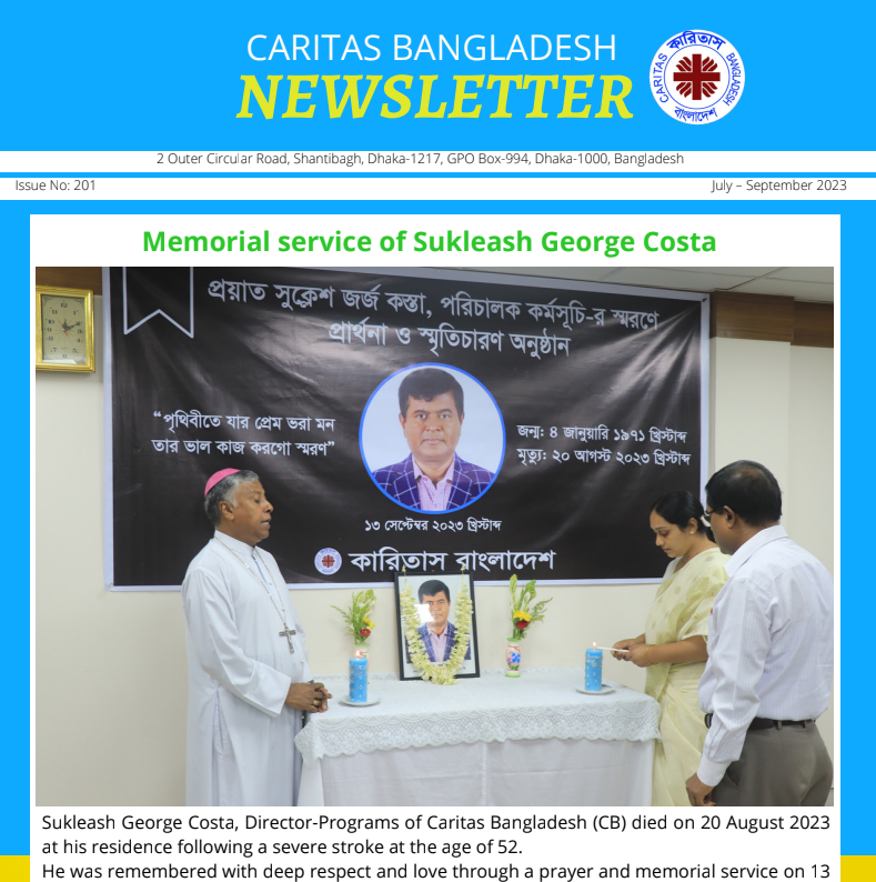 Newsletter Caritas Bangladesh