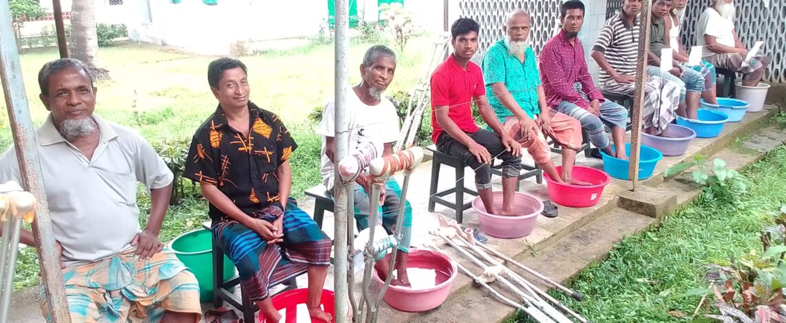 Patients of Dhanjuri Leprosy Center