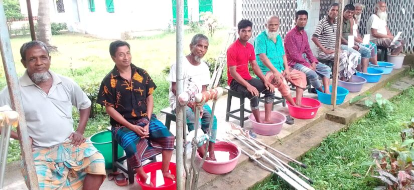 Patients of Dhanjuri Leprosy Center